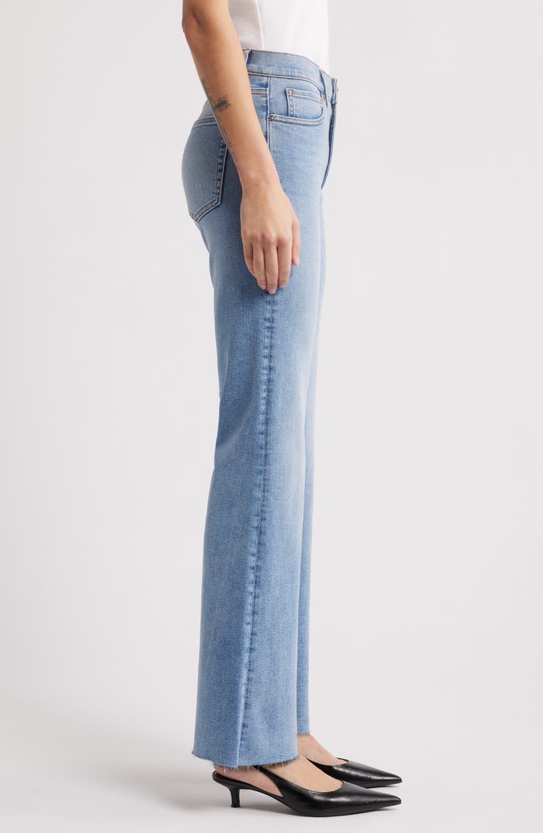FRAME The Icon Raw Hem Flare Jeans, Alternate, color, Lark Raw After