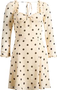 Reformation Remi Floral Long Sleeve Minidress