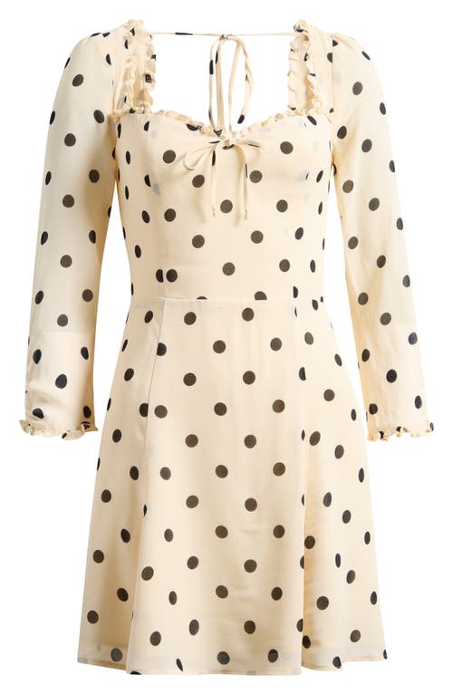 Reformation Remi Floral Long Sleeve Minidress In Multi