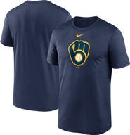 Nike Men's Nike Navy Milwaukee Brewers New Legend Logo T-Shirt