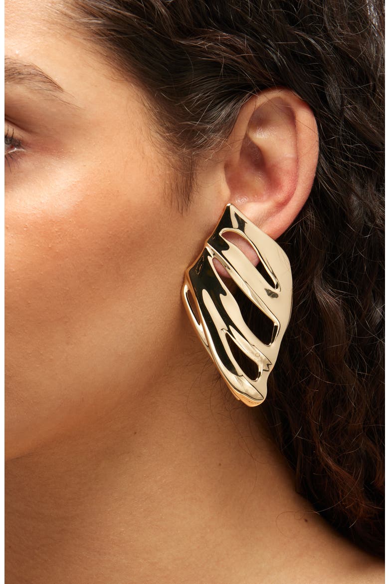 The Kites Drop Earrings, Alternate, color, HIGH POLISH GOLD