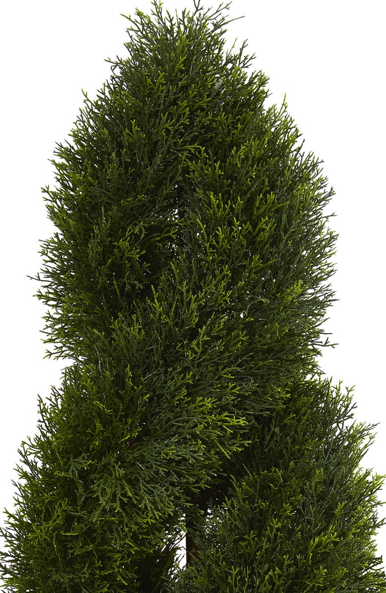 NEARLY NATURAL 4' Cypress Double Spiral Artificial Tree, Alternate, color, 
