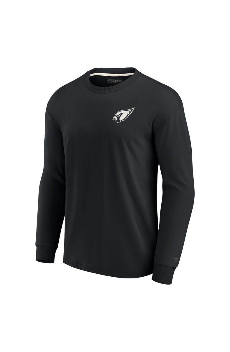 Fanatics Signature Unisex Fanatics Signature Black Arizona Cardinals Elements Super Soft Long Sleeve T-Shirt, Alternate, color, Black