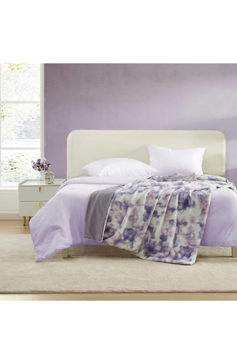 Betsey Johnson Sunset Tie Dye Throw Blanket, Alternate, color, Medium / Dark Purple