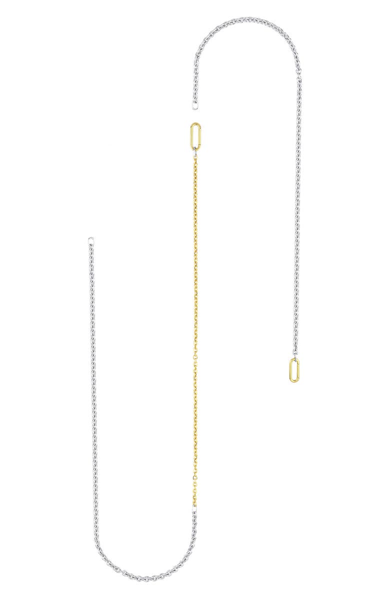 Kloto Mono Two-Tone Chain Necklace, Alternate, color, Silver/Gold
