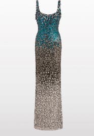 Jenny Packham Decora Sequin-Embellished Maxi Dress