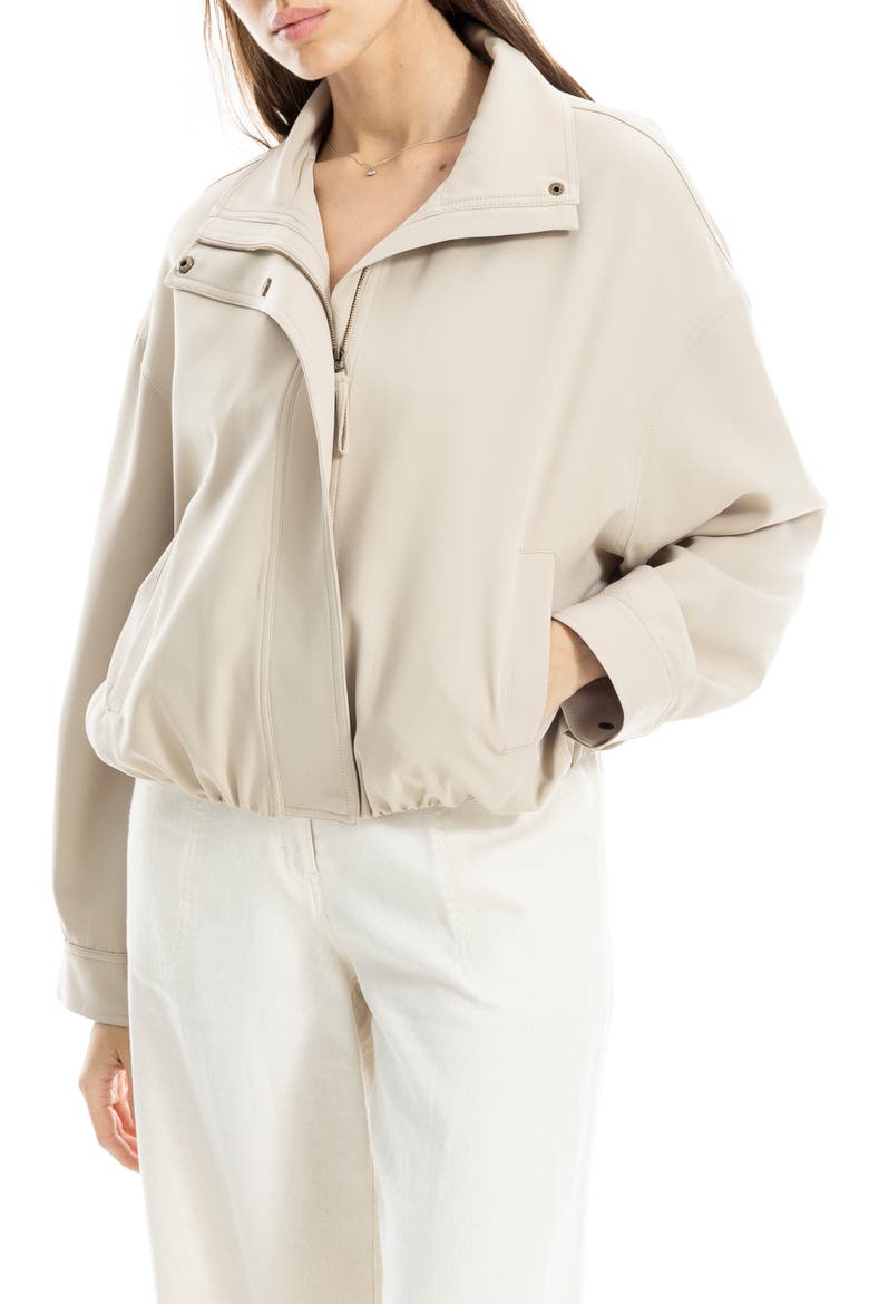 Bubble Hem Jacket, Alternate, color, PUMICE