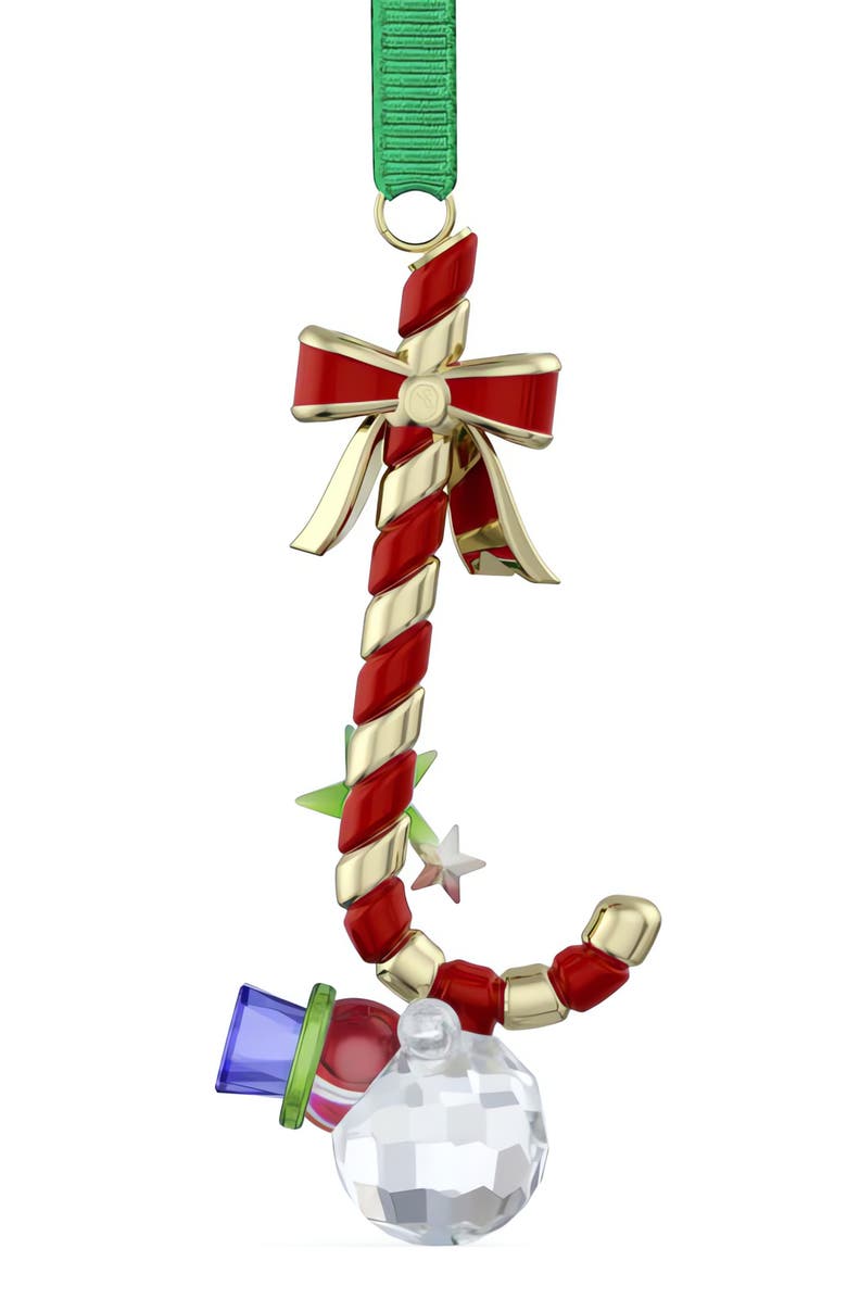 Swarovski Holiday Cheers Dulcis Candy Cane Crystal Ornament, Alternate, color, Multicolored
