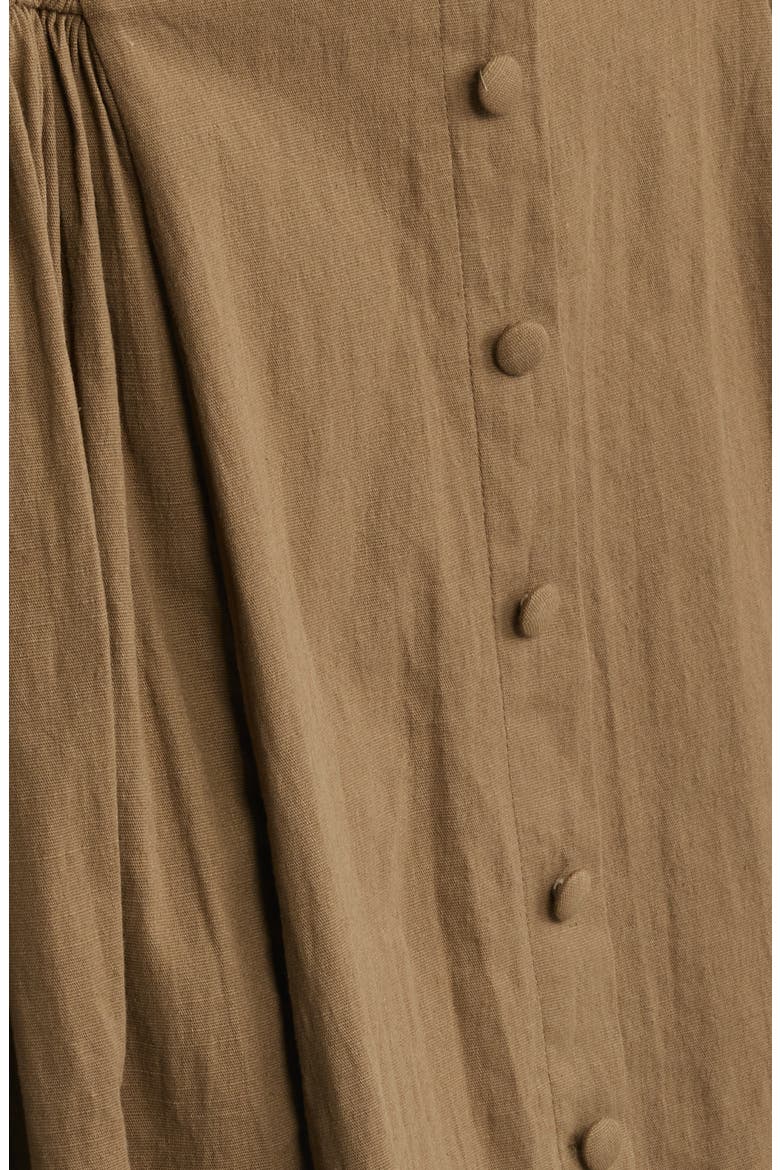 Laguna Button Down Sleeveless Maxi Dress, Alternate, color, MILITARY