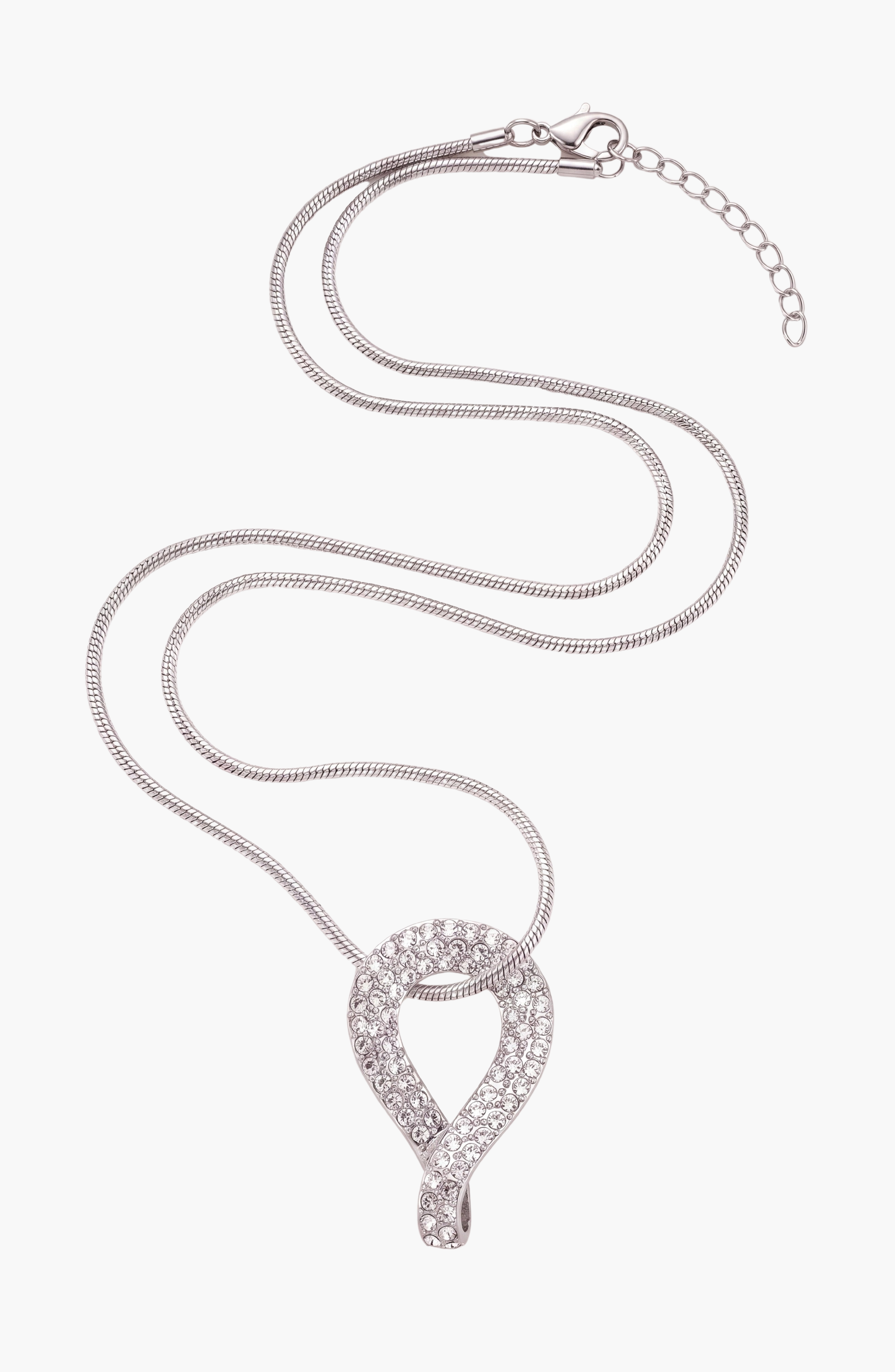 Modenaire Crystal Infinity Teardrop Pendant Necklace (Women) | Nordstrom