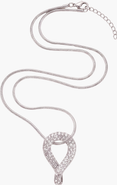 Modenaire Crystal Infinity Teardrop Pendant Necklace