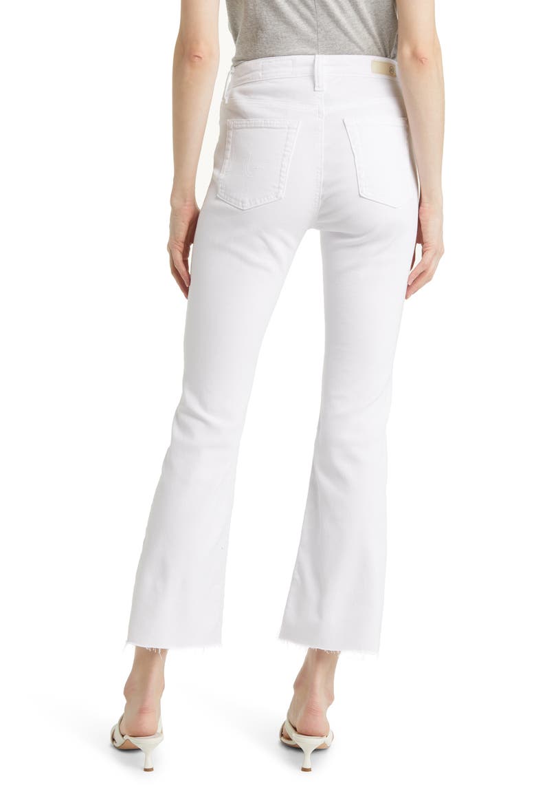 Farrah Crop Bootcut Jeans, Alternate, color, AESTHETIC WHITE