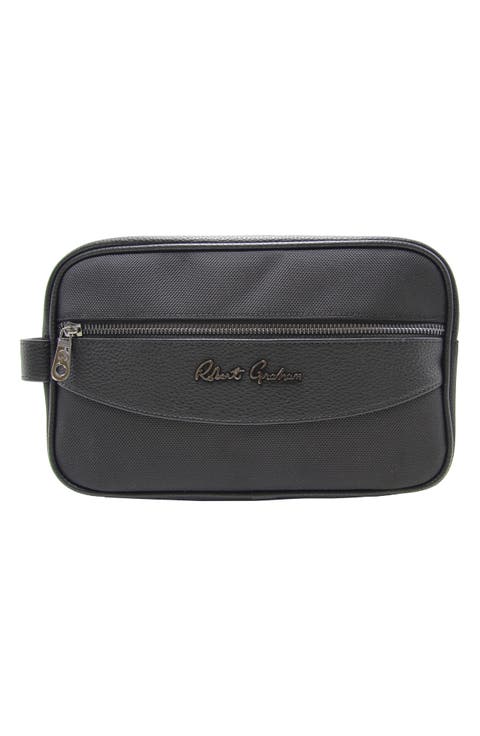 Skipper Faux Leather Dopp Kit