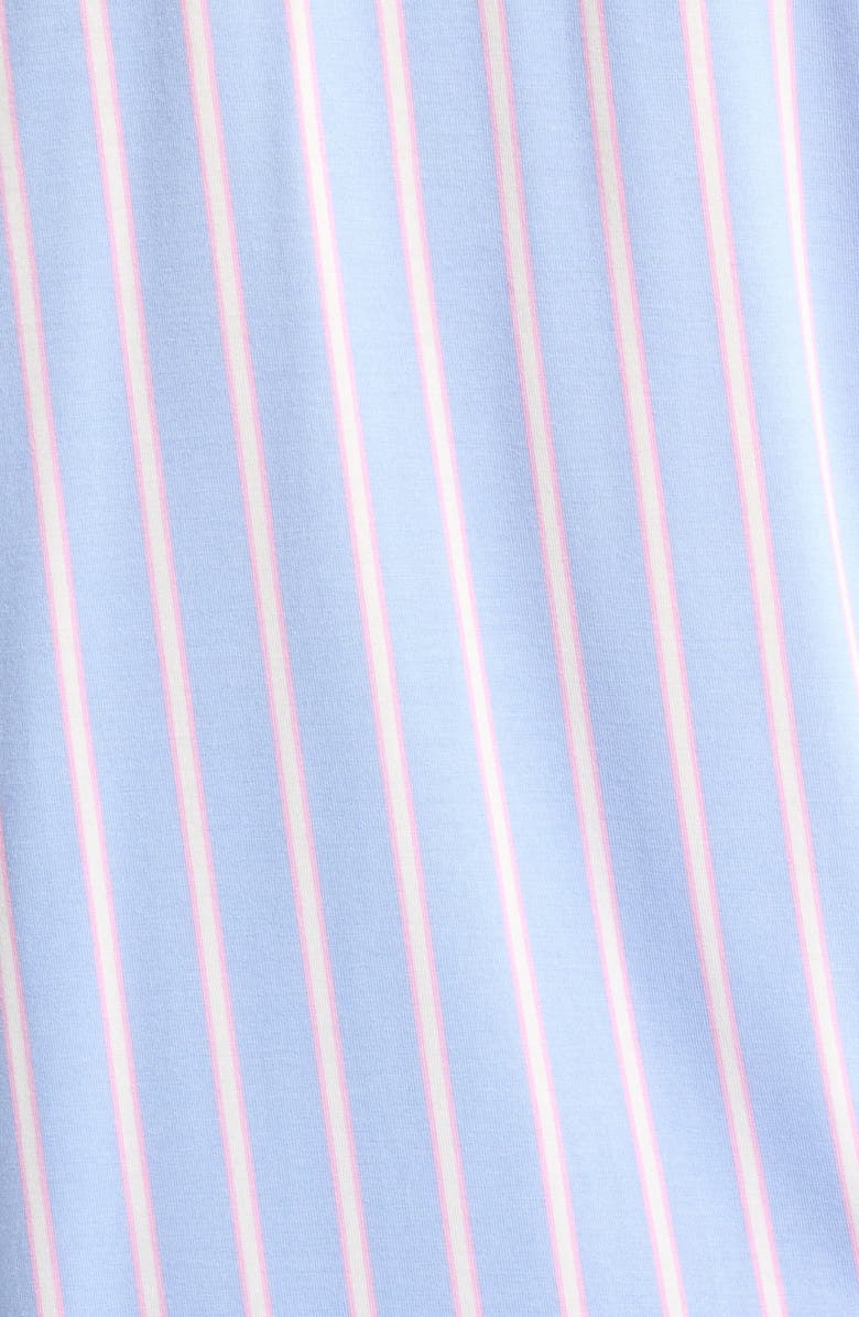 Nordstrom Moonlight Eco Long Sleeve Short Pajamas, Alternate, color, Blue- Ivory Jane Pinstripe