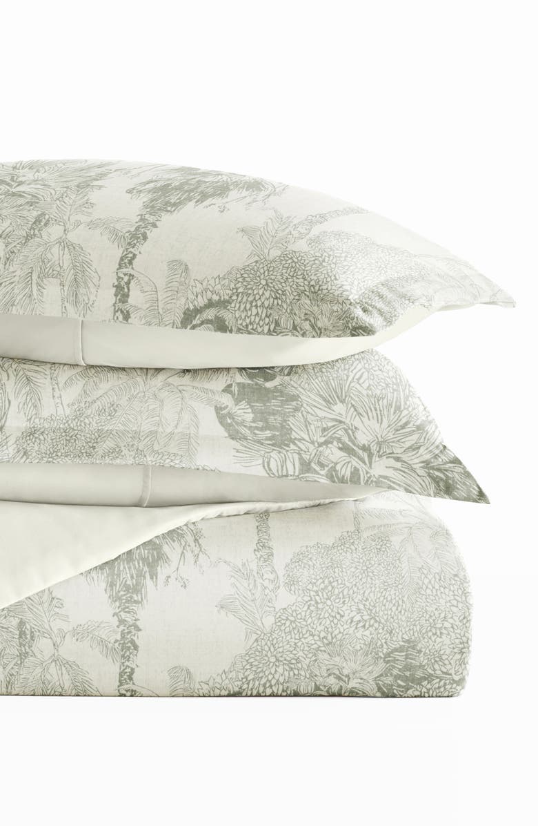 HOMESPUN Pattern Duvet Cover & Sham Set, Alternate, color, Eucalyptus