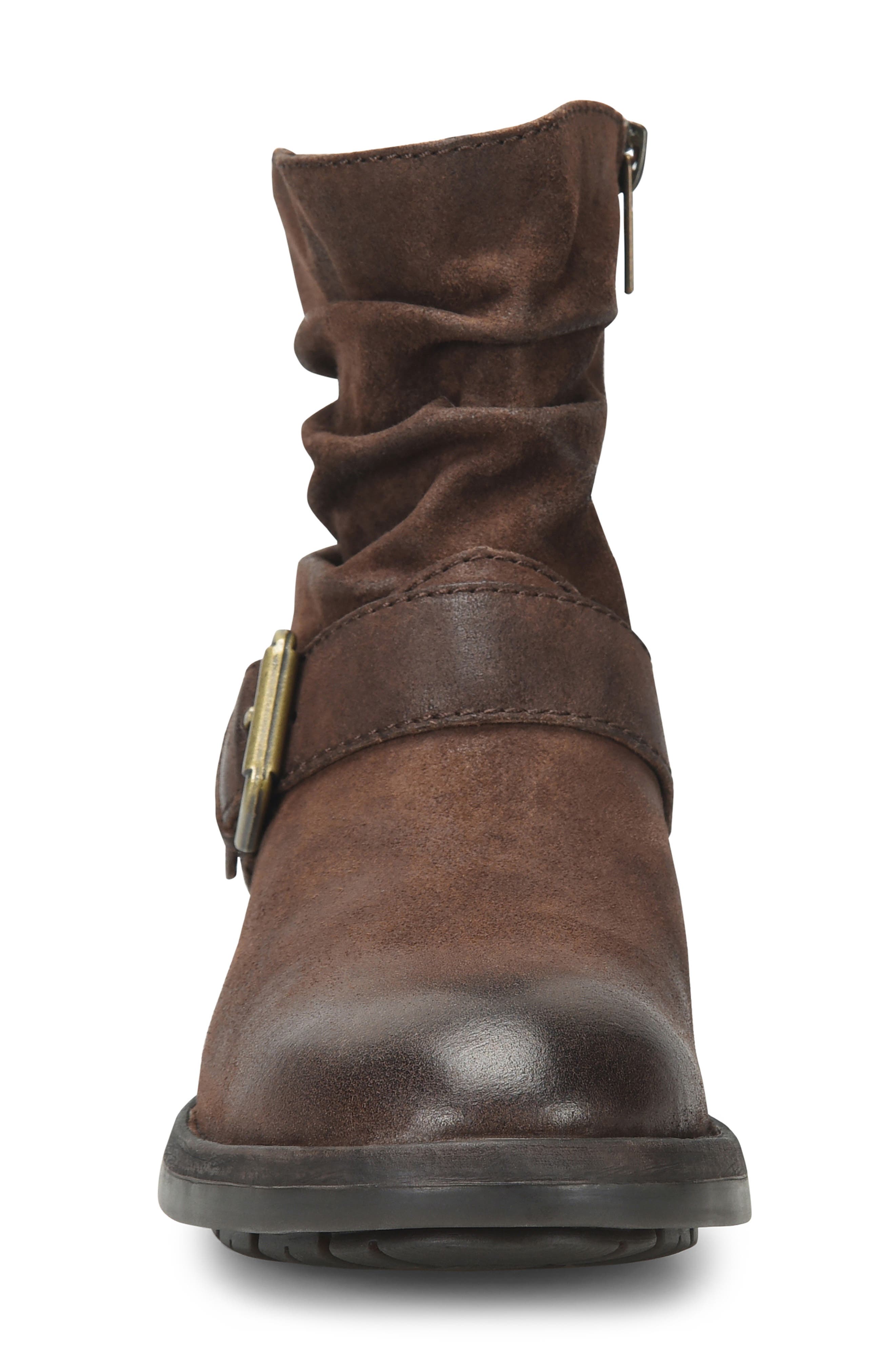 Midway Slouch Bootie, Alternate, color, DARK BROWN DISTRESSED LEATHER