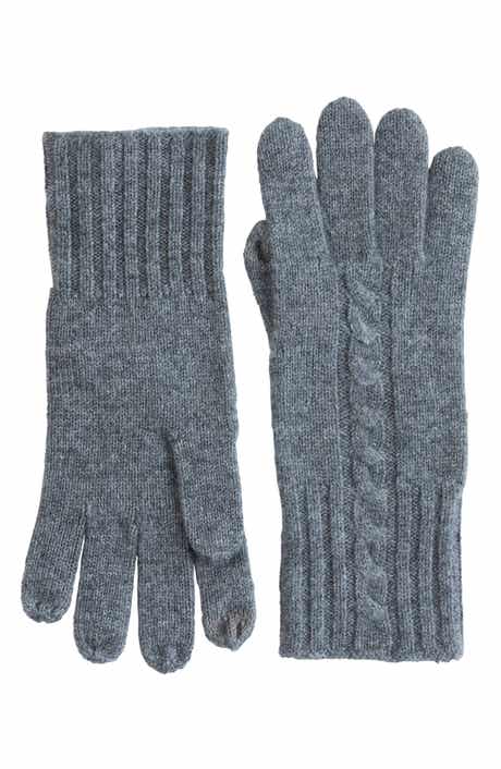 Cashmere Cable Knit Gloves