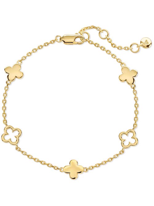 Devata Clover Five-charm Chain Bracelet In Gold