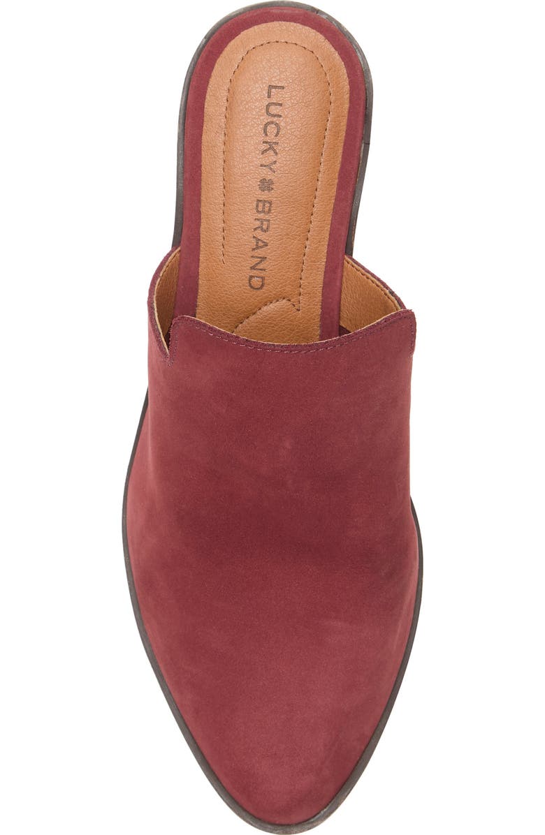 Lucky Brand Myrila Mule, Alternate, color, Cranberry Leather