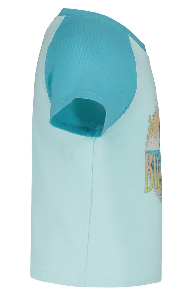 Billabong Kids' Tropical Mindset Colorblock Cotton Graphic T-Shirt, Alternate, color, Mint