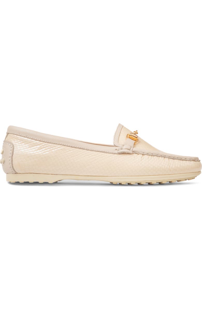 patricia green Finn Driving Shoe, Alternate, color, Cream Snake Leather