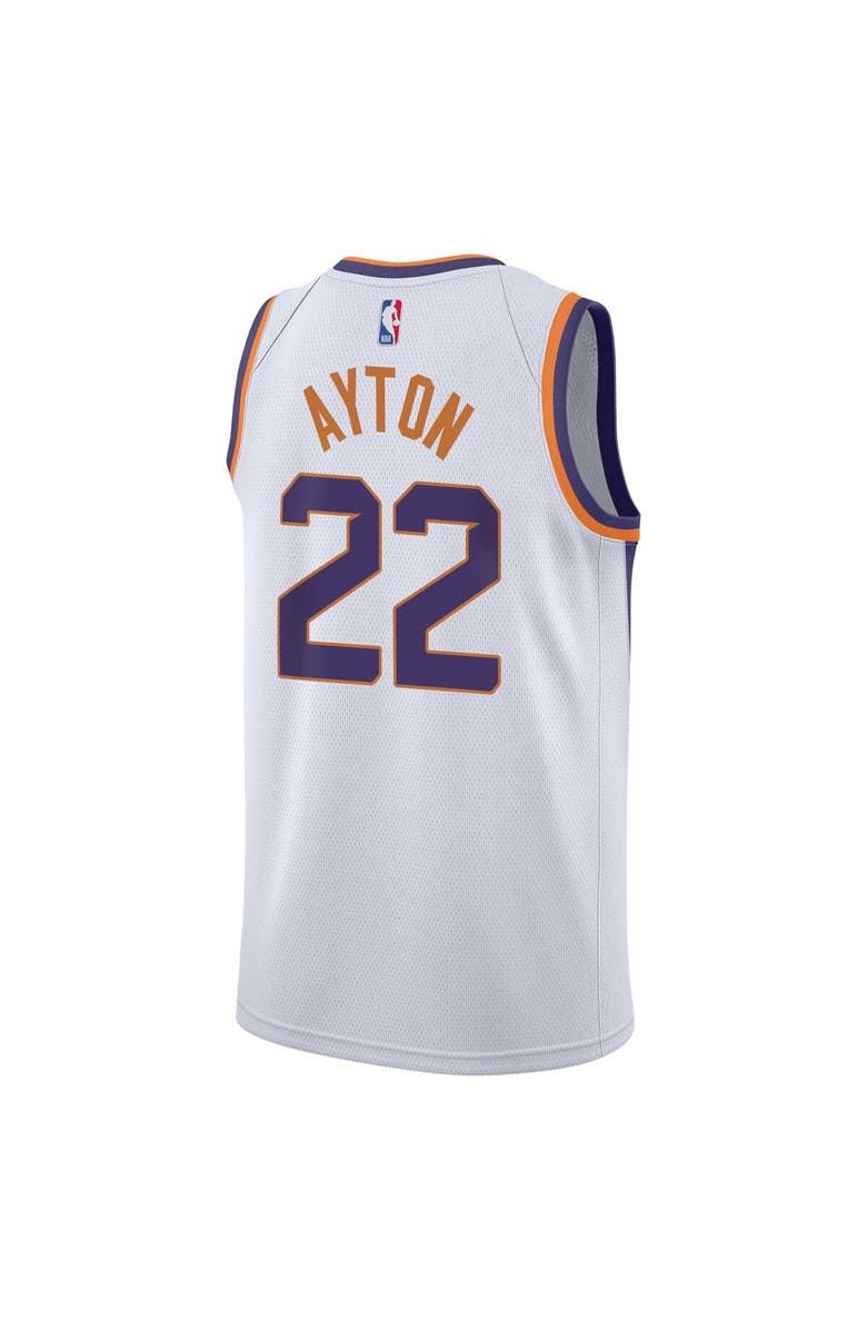 Nike Youth Nike Deandre Ayton White Phoenix Suns Swingman Jersey - Association Edition, Alternate, color,
