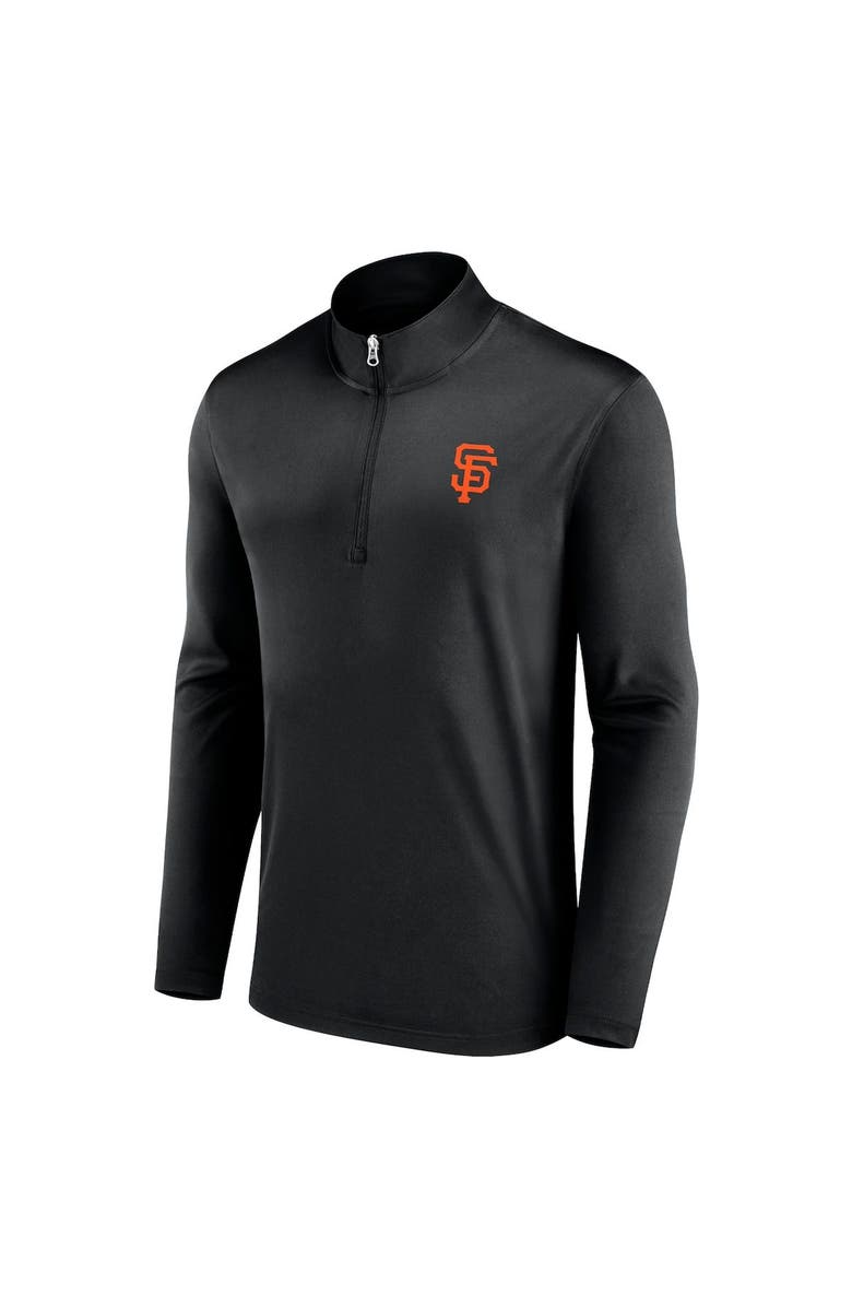 FANATICS Men's Fanatics Branded Black San Francisco Giants Underdog Mindset Quarter-Zip Jacket, Alternate, color, 