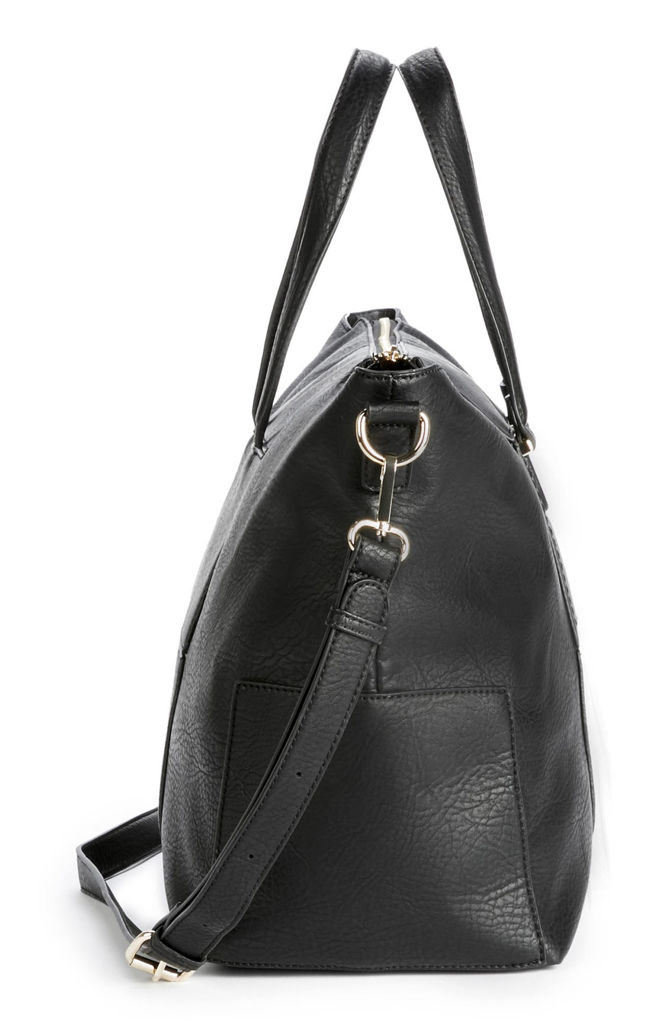 Sole Society Cory Faux Leather Travel Tote, Alternate, color, 