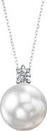 The Pearl Source White South Sea Pearl & Diamond Ellie Pendant