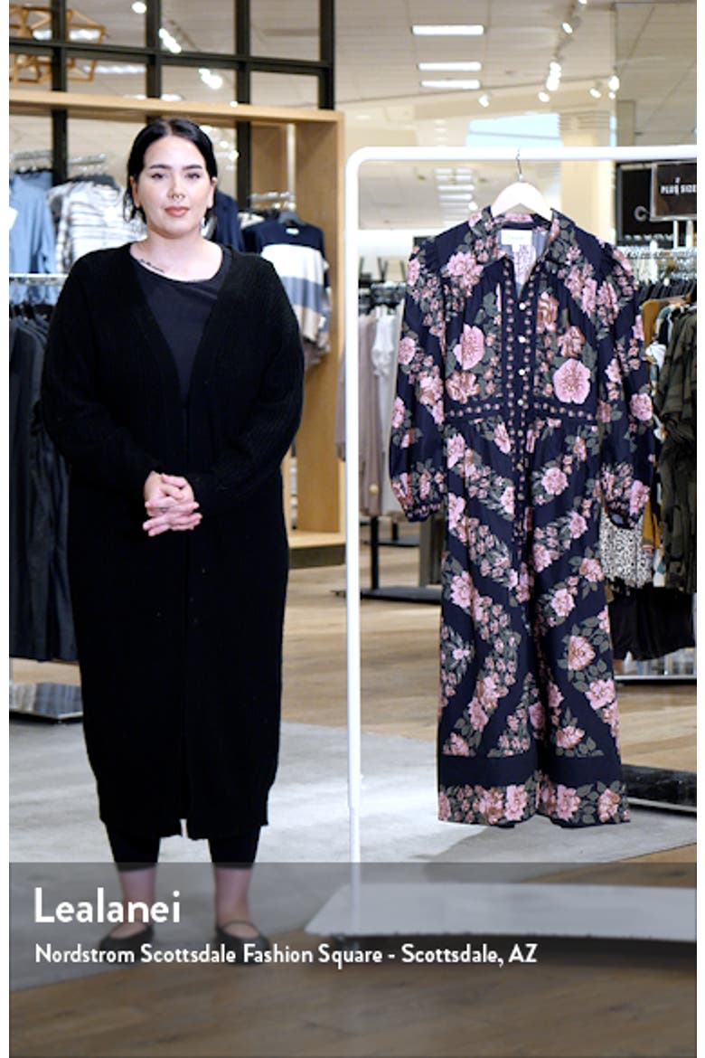Gillian Floral Long Sleeve Organic Cotton Shirtdress video