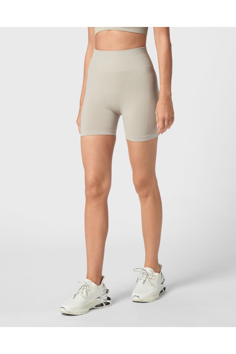 Seamless Micro Biker Shorts Logo Women, Main, color, darkgrey