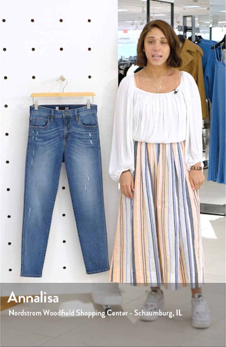 High Waist Ankle Cigarette Jeans, sales video thumbnail