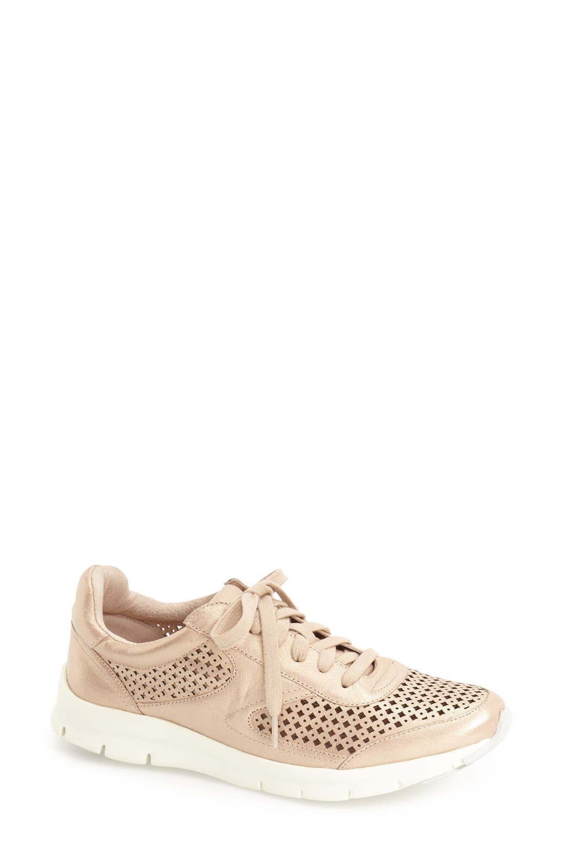 Sudini 'Tammi' Perforated Leather Sneaker, Main, color, 