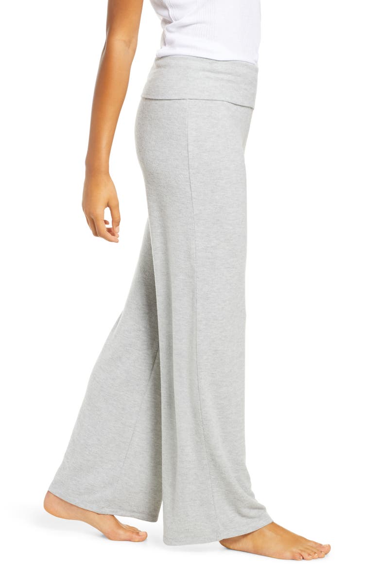 Socialite Foldover Wide Leg Lounge Pants, Alternate, color, 