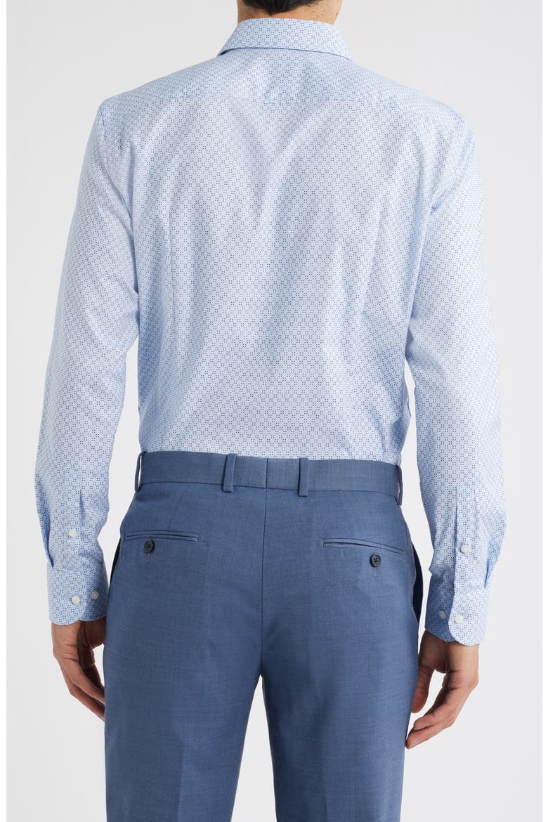 Hank Kent Slim Fit Stretch Cotton Dresss Shirt, Alternate, color, LIGHT BLUE