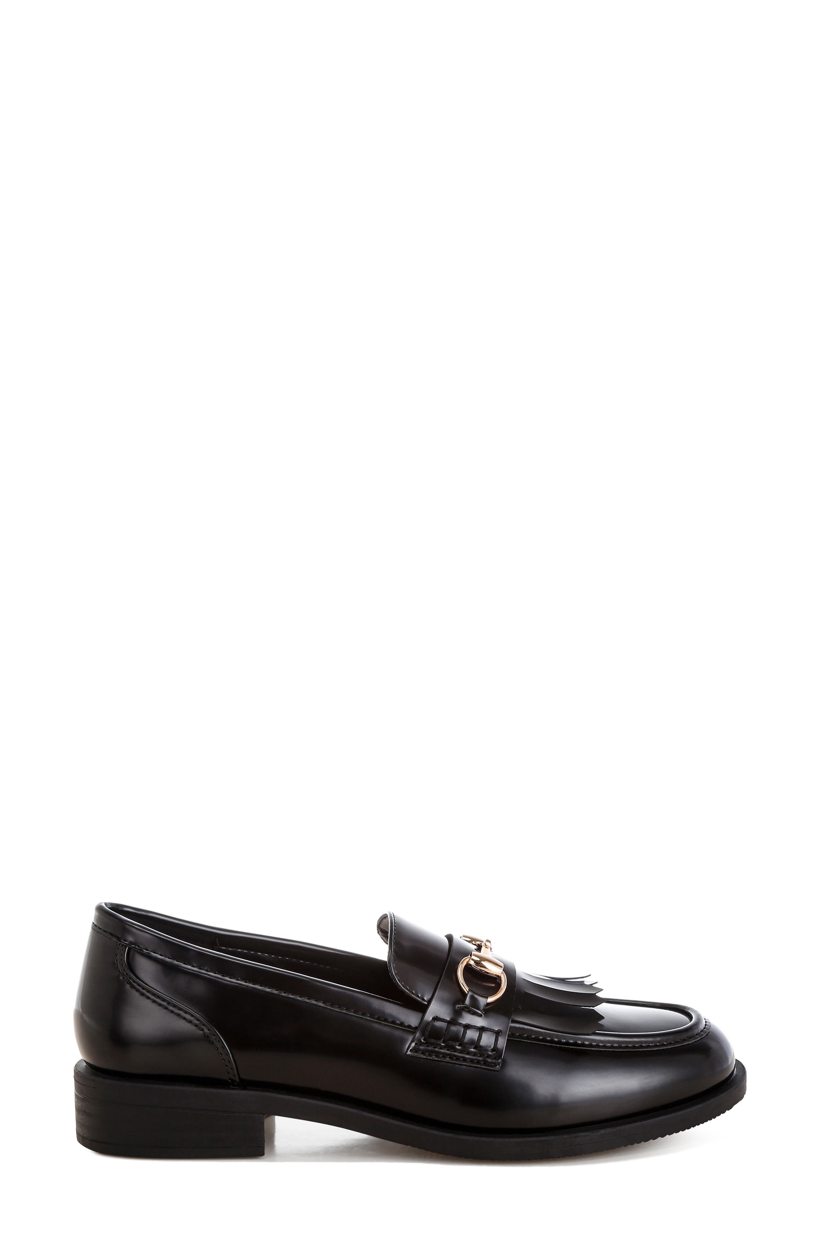LONDON RAG Marbin Bit Kiltie Loafer, Alternate, color, Black