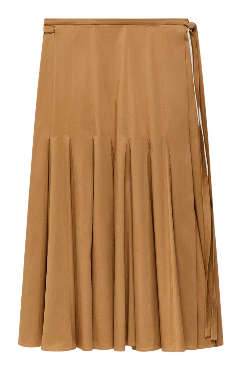 Another Tomorrow Panel Wrap Skirt, Alternate, color, 