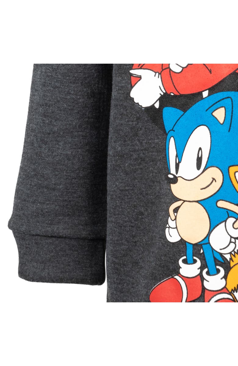 SEGA Half Zip Hoodie, Alternate, color, Black / Grey