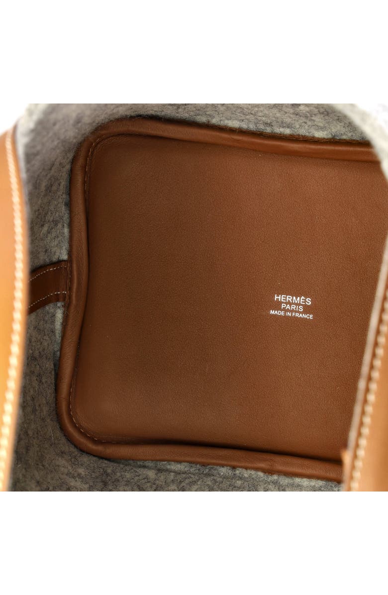 Pre-Owned Hermes Picotin Lock Bag Felt with Leather PM, Alternate, color, Gris Clair