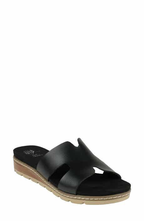 GOOD CHOICE NEW YORK Nellie Cutout Wedge Slide Sandal