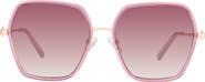 KG Kurt Geiger 59mm Gradient Geometric Sunglasses