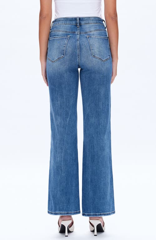 Bayeas Distressed High Waist Wide Leg Jeans