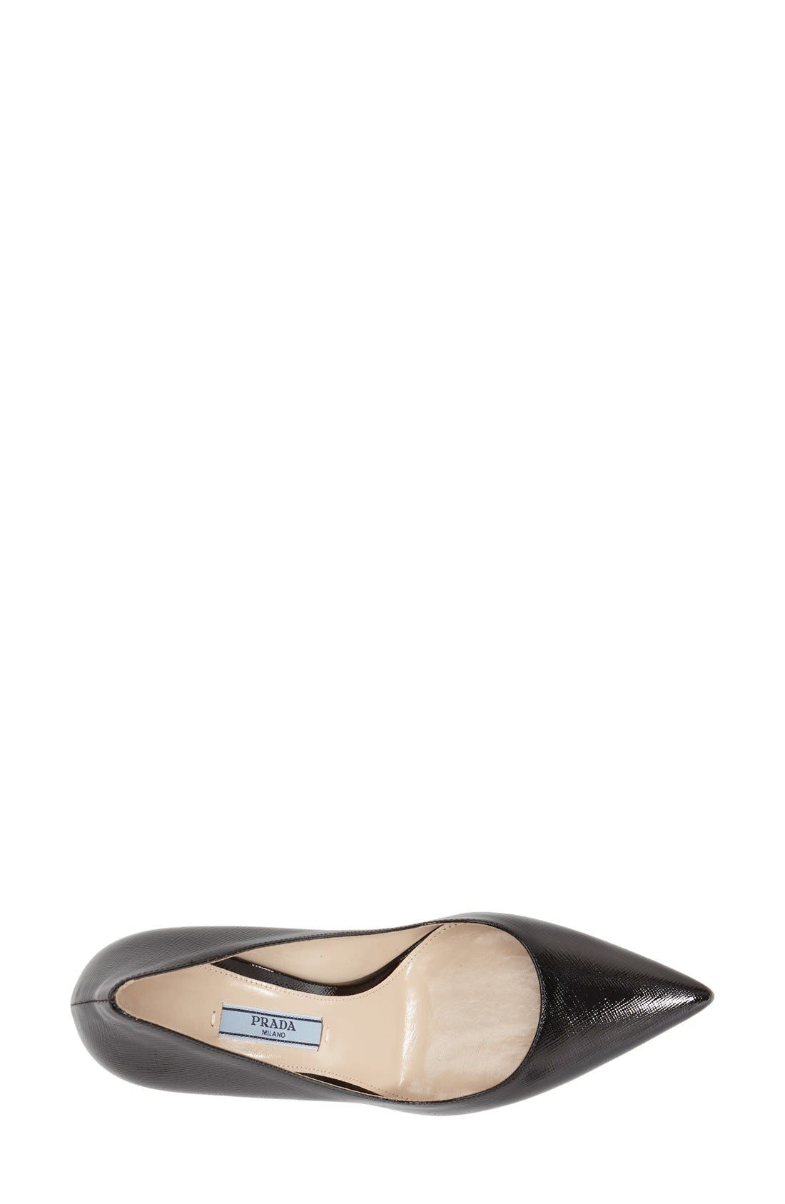 Pointed Toe Pump, Alternate, color, BLACK