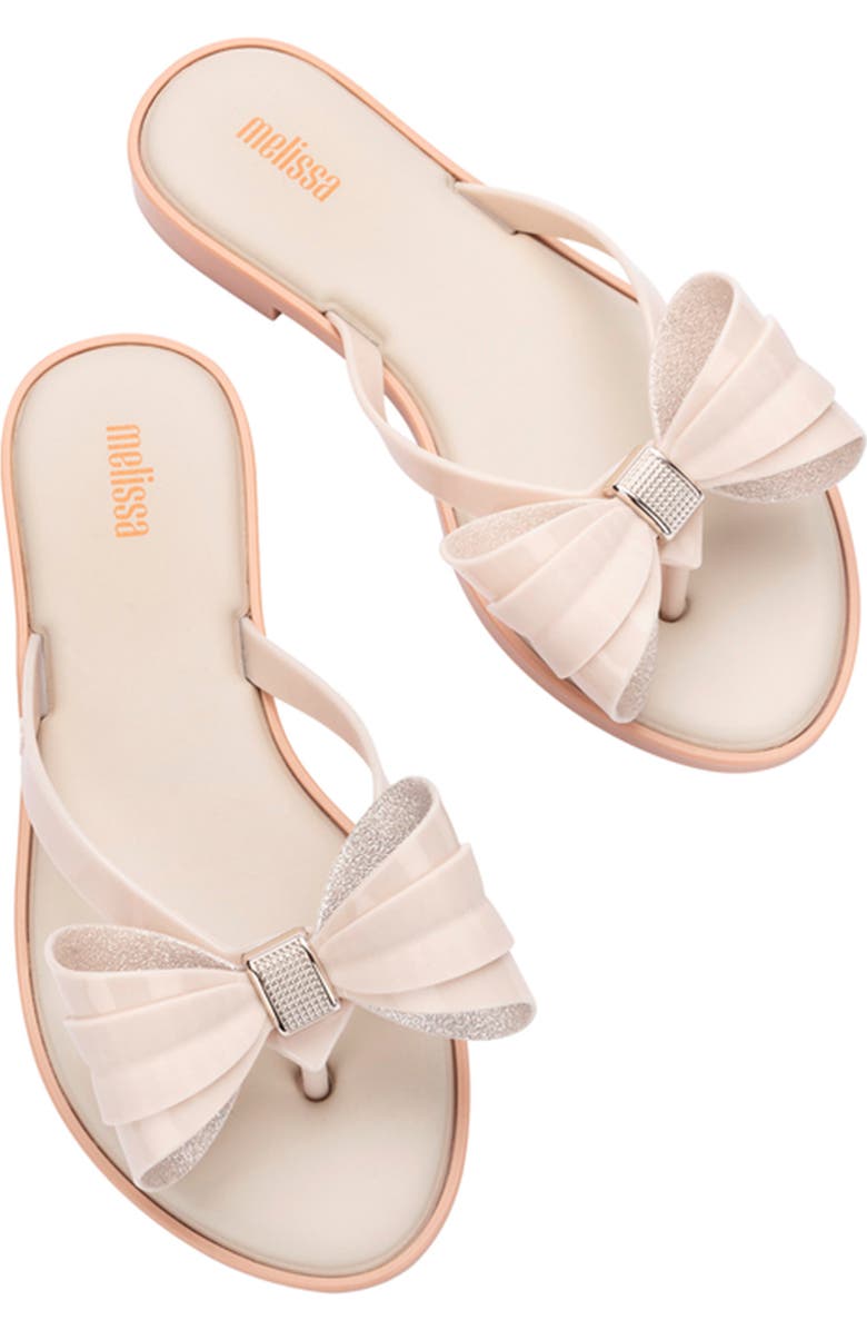 Melissa Slim V Ad Water Resistant Flip Flop, Alternate, color, Beige/Beige