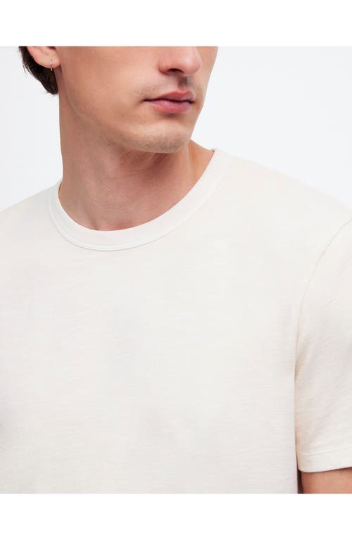 Madewell Garment-dyed Allday Crewneck Pocket Tee In White