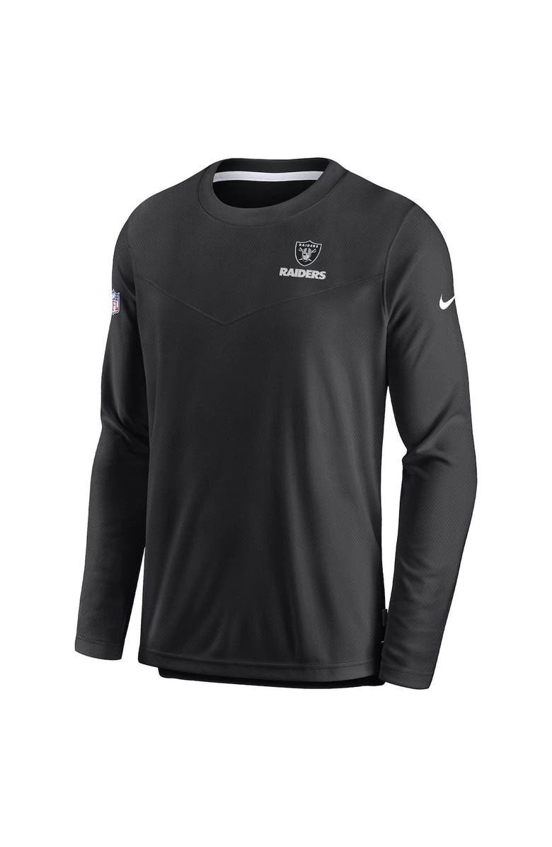 Nike Men's Nike Black Las Vegas Raiders Sideline Lockup Performance Long Sleeve T-Shirt, Alternate, color, 