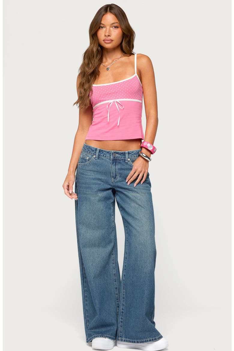 Contrast Stitch Low Rise Baggy Jeans, Alternate, color, MEDIUM-BLUE-WASHED