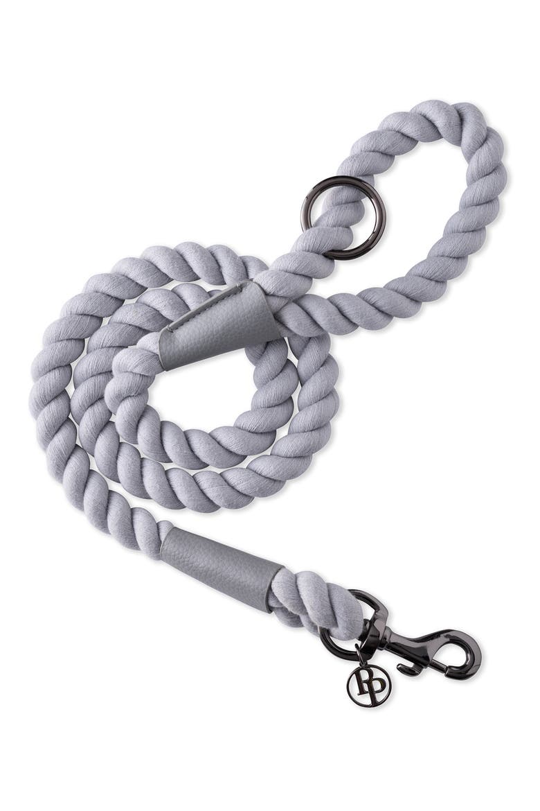 Rowan Vegan Leather Rope Leash, Main, color, GRAY