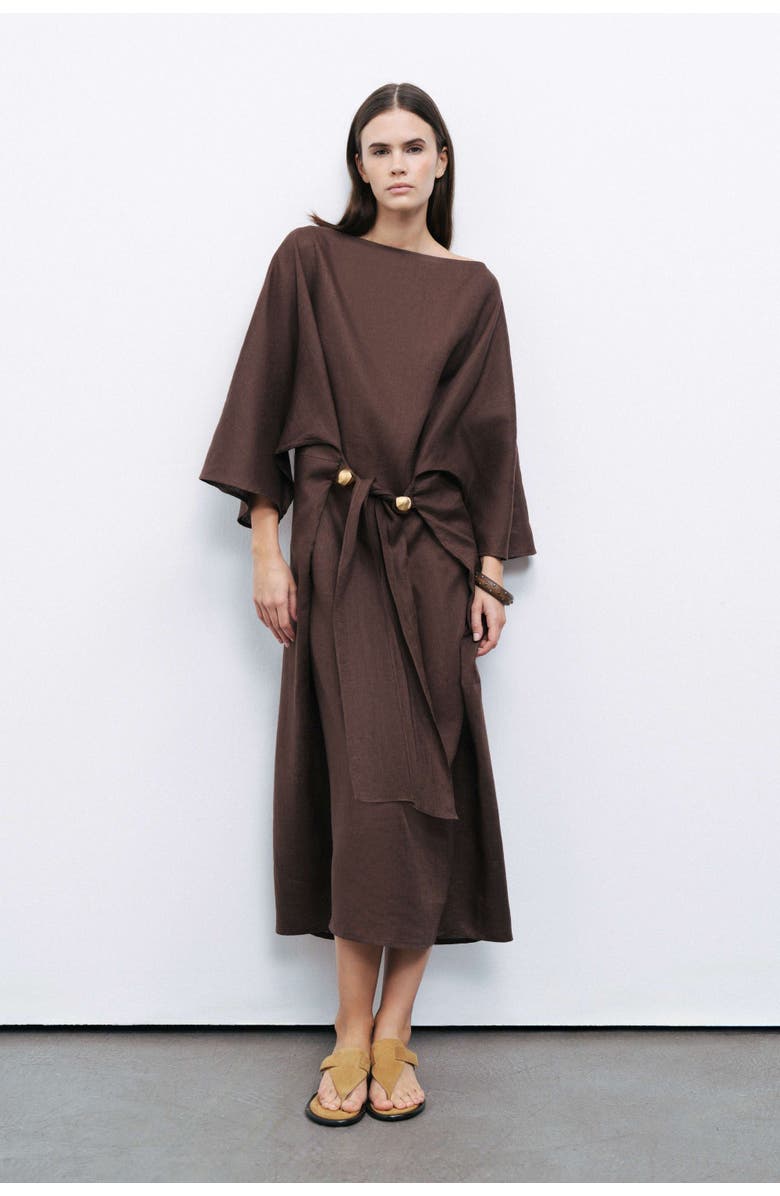 Nocturne Accessory Detailed Midi Dress, Main, color, 