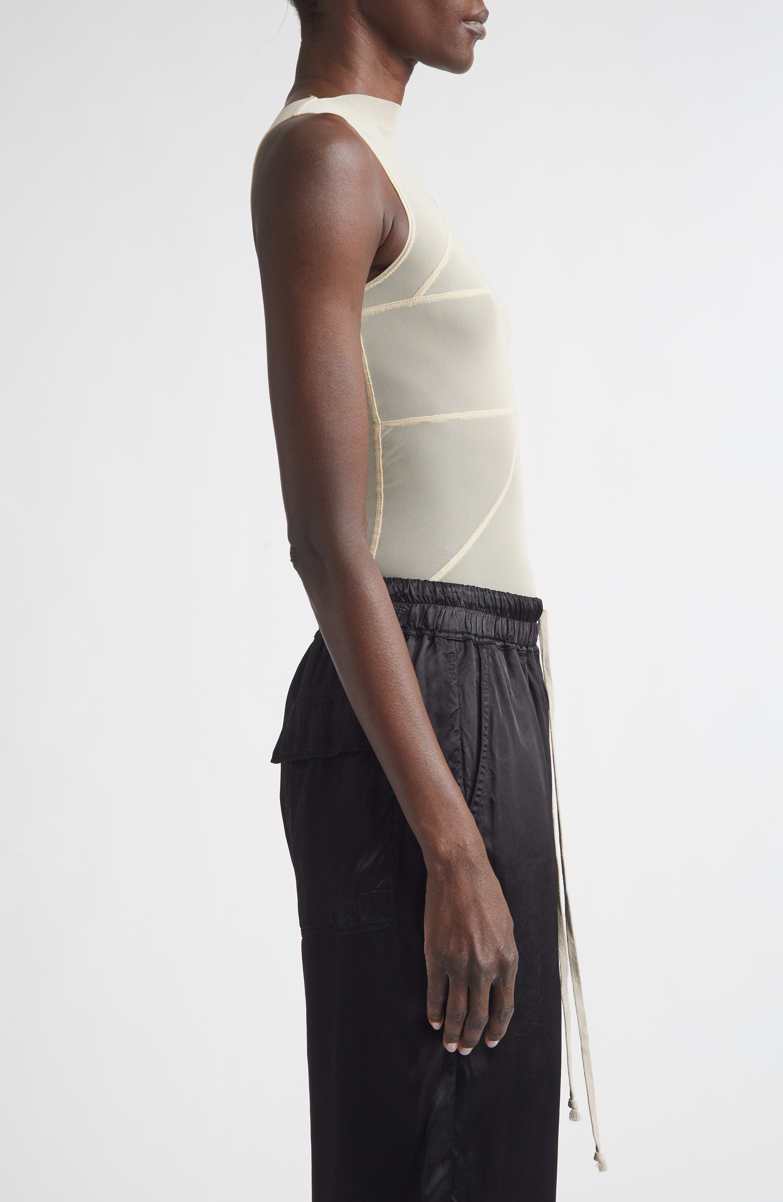 Rick Owens Temple Sleeveless Tulle Top (Women) | Nordstrom